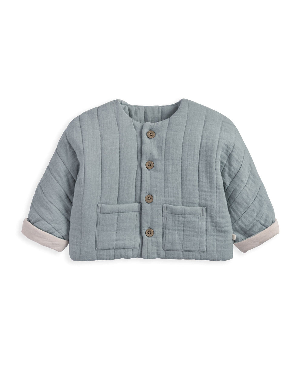 Mamas &amp; Papas Jackets &amp; Coats Blue Quilted Jacket