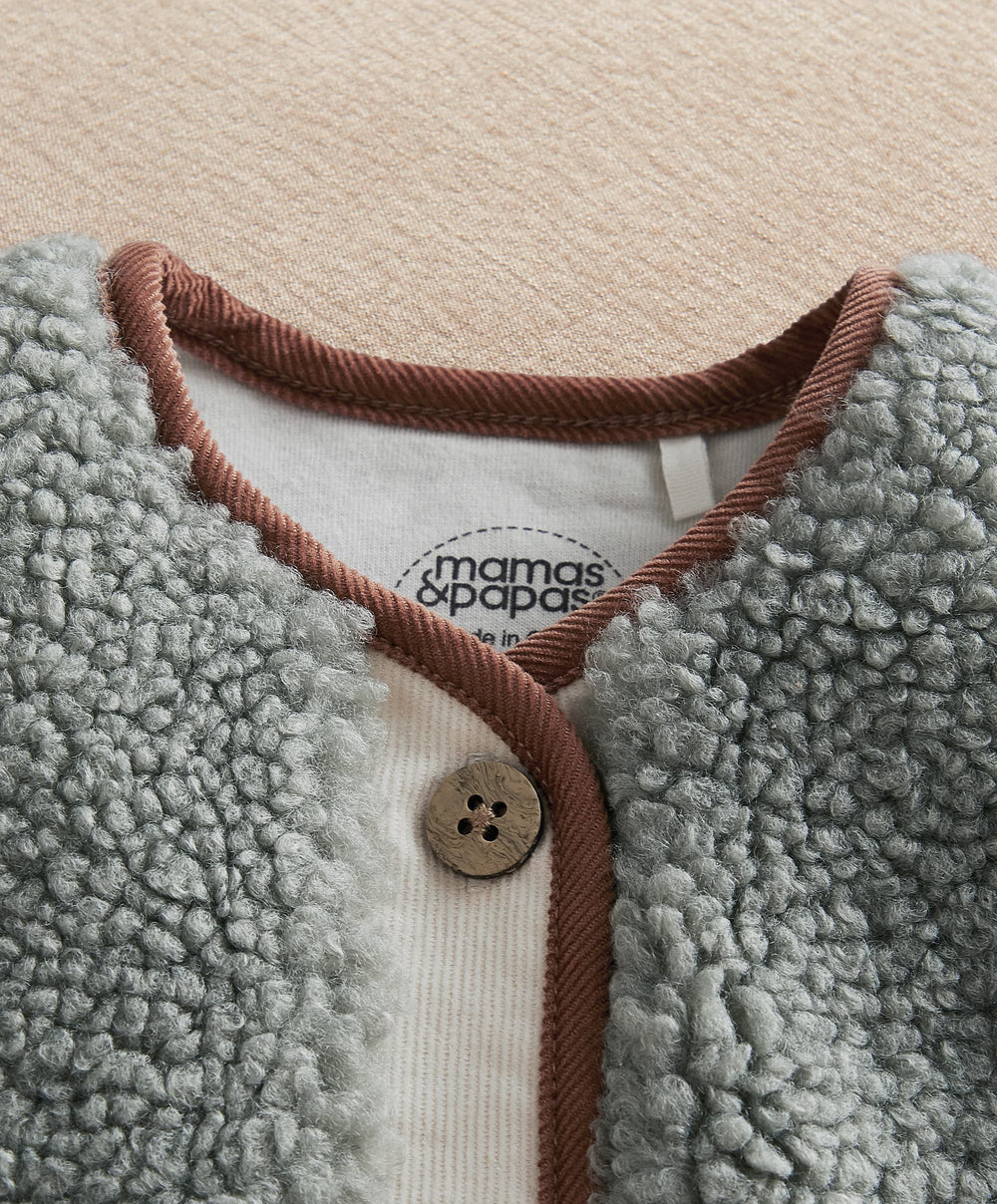 Mamas &amp; Papas Jackets &amp; Coats Borg Gilet