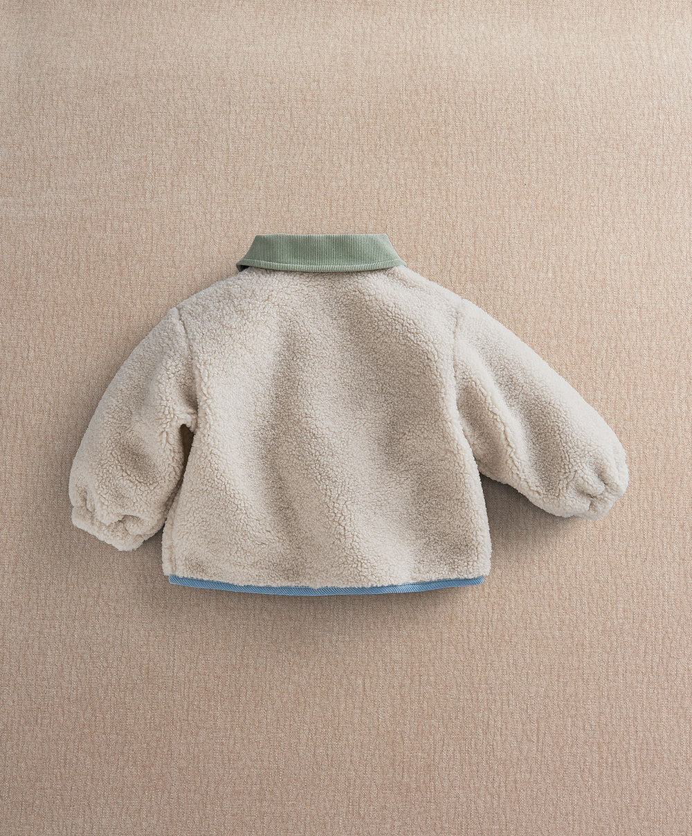 Mamas &amp; Papas Jackets &amp; Coats Borg Jacket - Cream