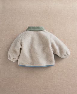 Mamas & Papas Jackets & Coats Borg Jacket - Cream