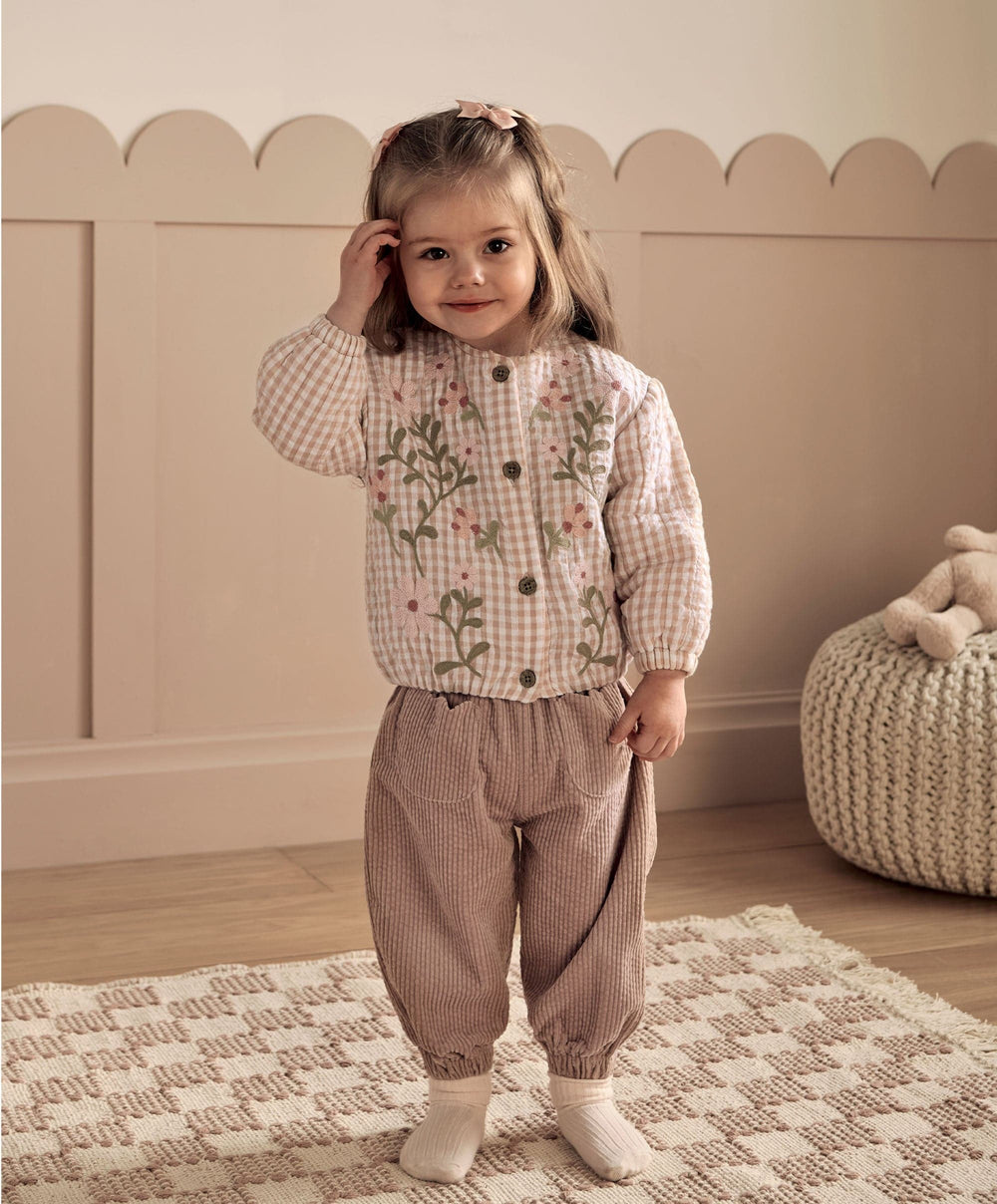 Mamas &amp; Papas Jackets &amp; Coats Flower Quilted Jacket