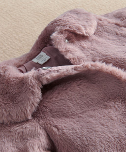 Mamas & Papas Jackets & Coats Fluffy Pink Faux Fur Coat