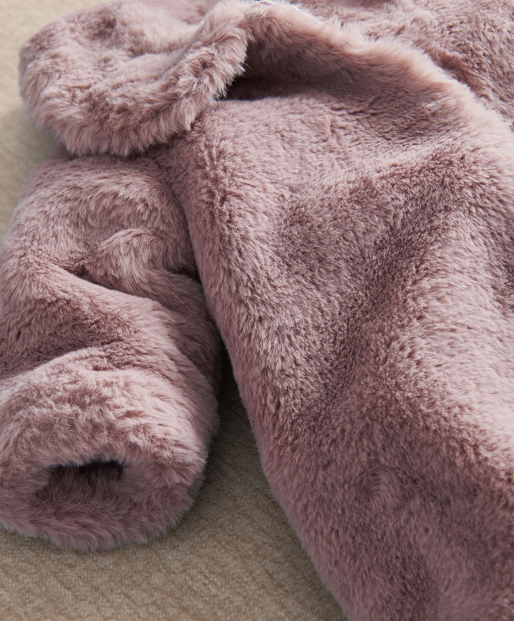 Mamas &amp; Papas Jackets &amp; Coats Fluffy Pink Faux Fur Coat