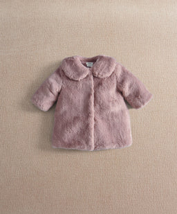 Mamas & Papas Jackets & Coats Fluffy Pink Faux Fur Coat