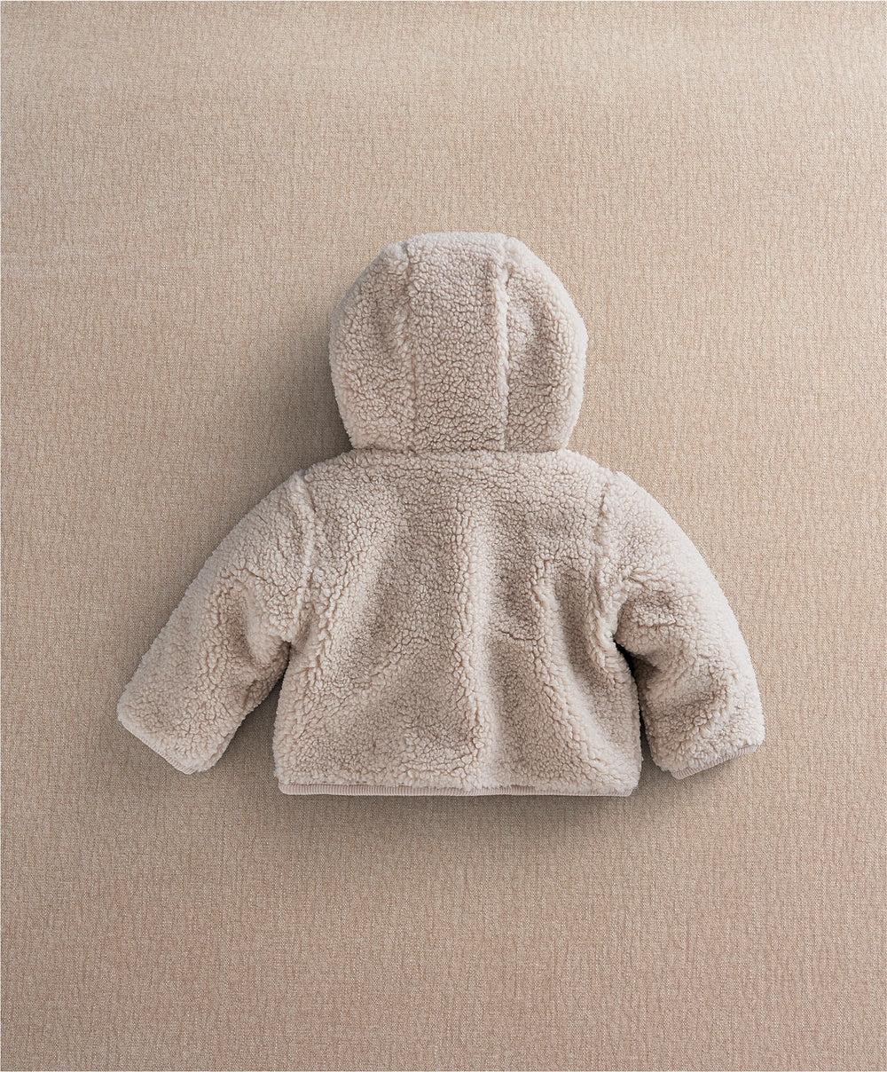 Mamas &amp; Papas Jackets &amp; Coats Hooded Borg Jacket