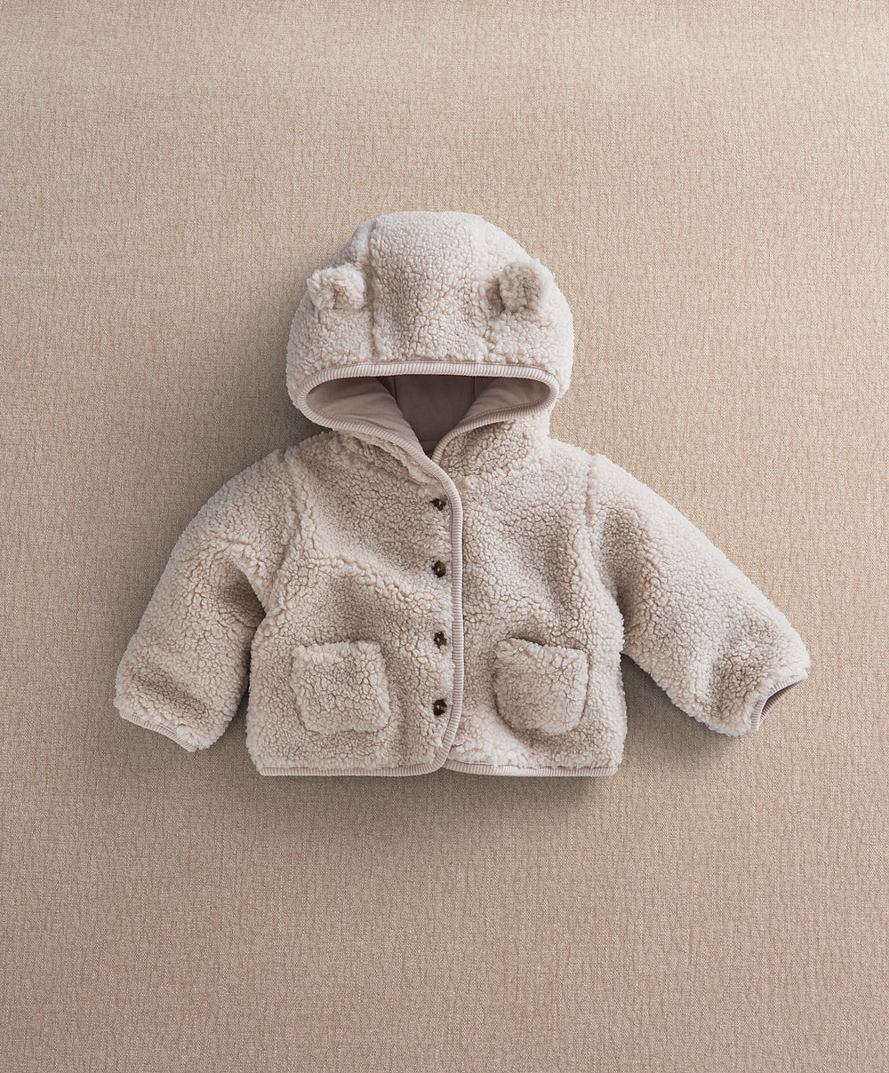 Mamas &amp; Papas Jackets &amp; Coats Hooded Borg Jacket