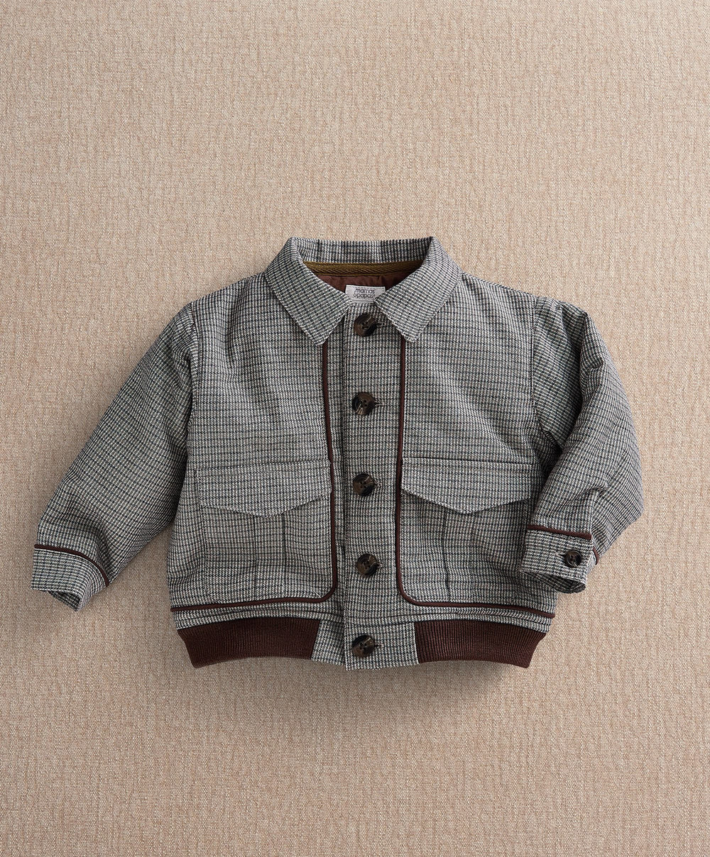 Mamas &amp; Papas Jackets &amp; Coats Houndstooth Bomber Jacket