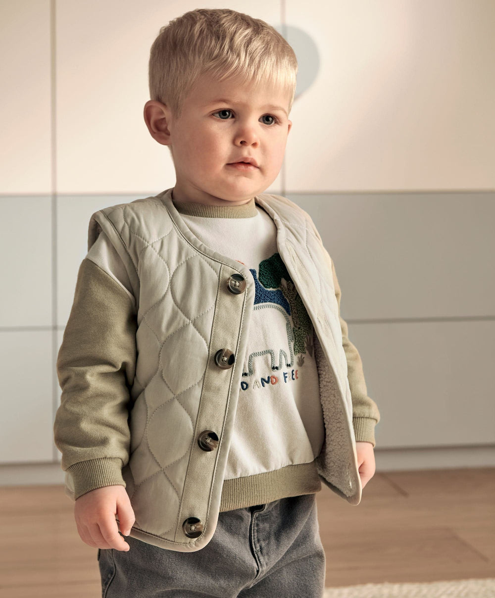 Mamas &amp; Papas Jackets &amp; Coats Quilted Gilet - Beige