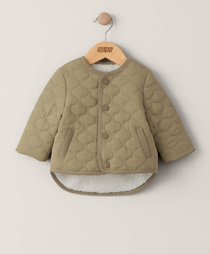 Mamas & Papas Jackets & Coats Quilted Jacket - Taupe