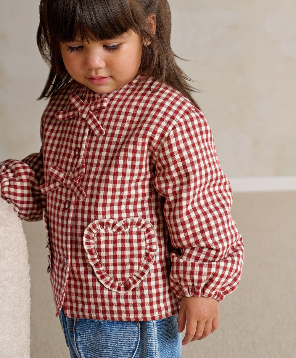 Mamas &amp; Papas Jackets &amp; Coats Red Gingham Jacket