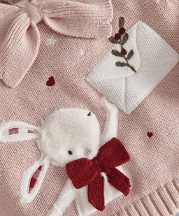 Mamas & Papas Jumpers & Knitwear Bunny & Bow Jumper