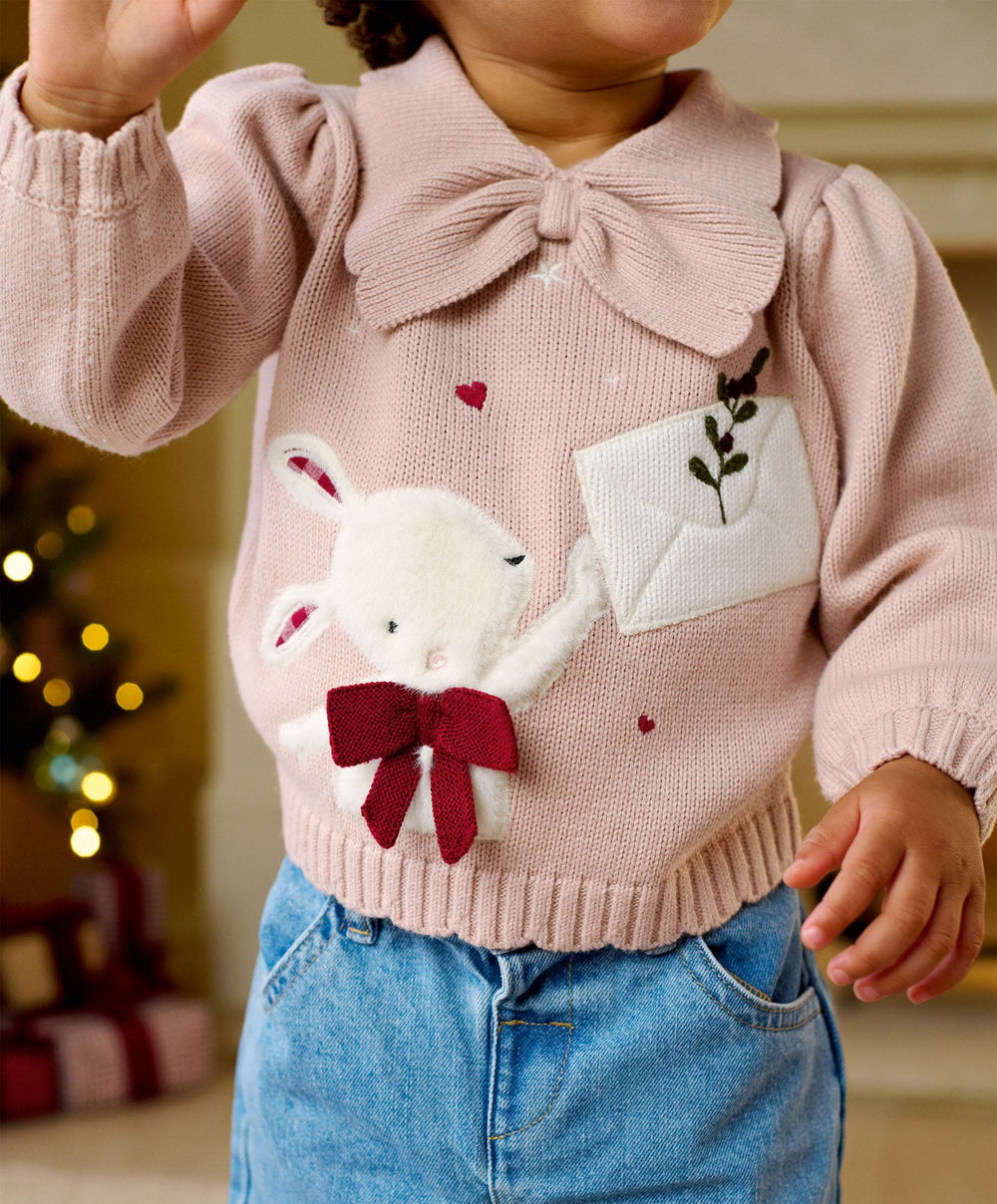Mamas &amp; Papas Jumpers &amp; Knitwear Bunny &amp; Bow Jumper