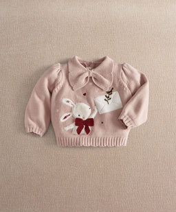 Mamas & Papas Jumpers & Knitwear Bunny & Bow Jumper
