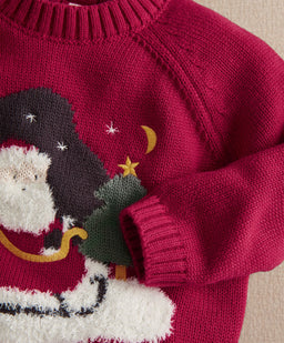 Mamas & Papas Jumpers & Knitwear Christmas Santa Knitted Jumper