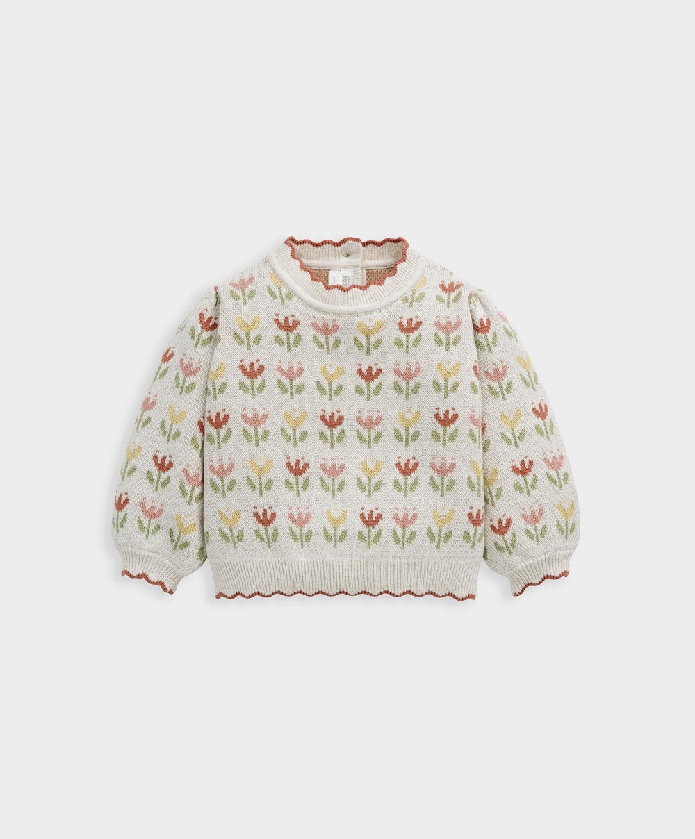 Mamas &amp; Papas Jumpers &amp; Knitwear Floral Knitted Jumper