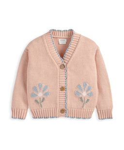 Mamas & Papas Jumpers & Knitwear Flower Scallop Cardigan