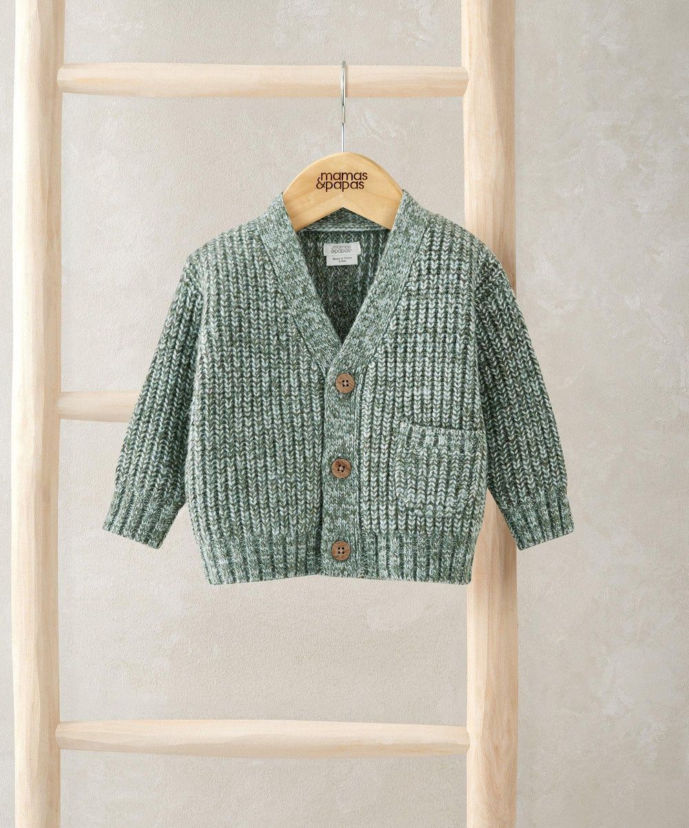 Mamas &amp; Papas Jumpers &amp; Knitwear Grey Cable Knit Cardigan