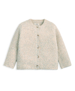 Mamas & Papas Jumpers & Knitwear Knitted Cardigan with Button Fastening - Oatmeal