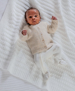 Mamas & Papas Jumpers & Knitwear Knitted Cardigan with Button Fastening - Oatmeal