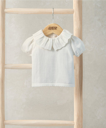 Mamas & Papas Jumpers & Knitwear Knitted White Top