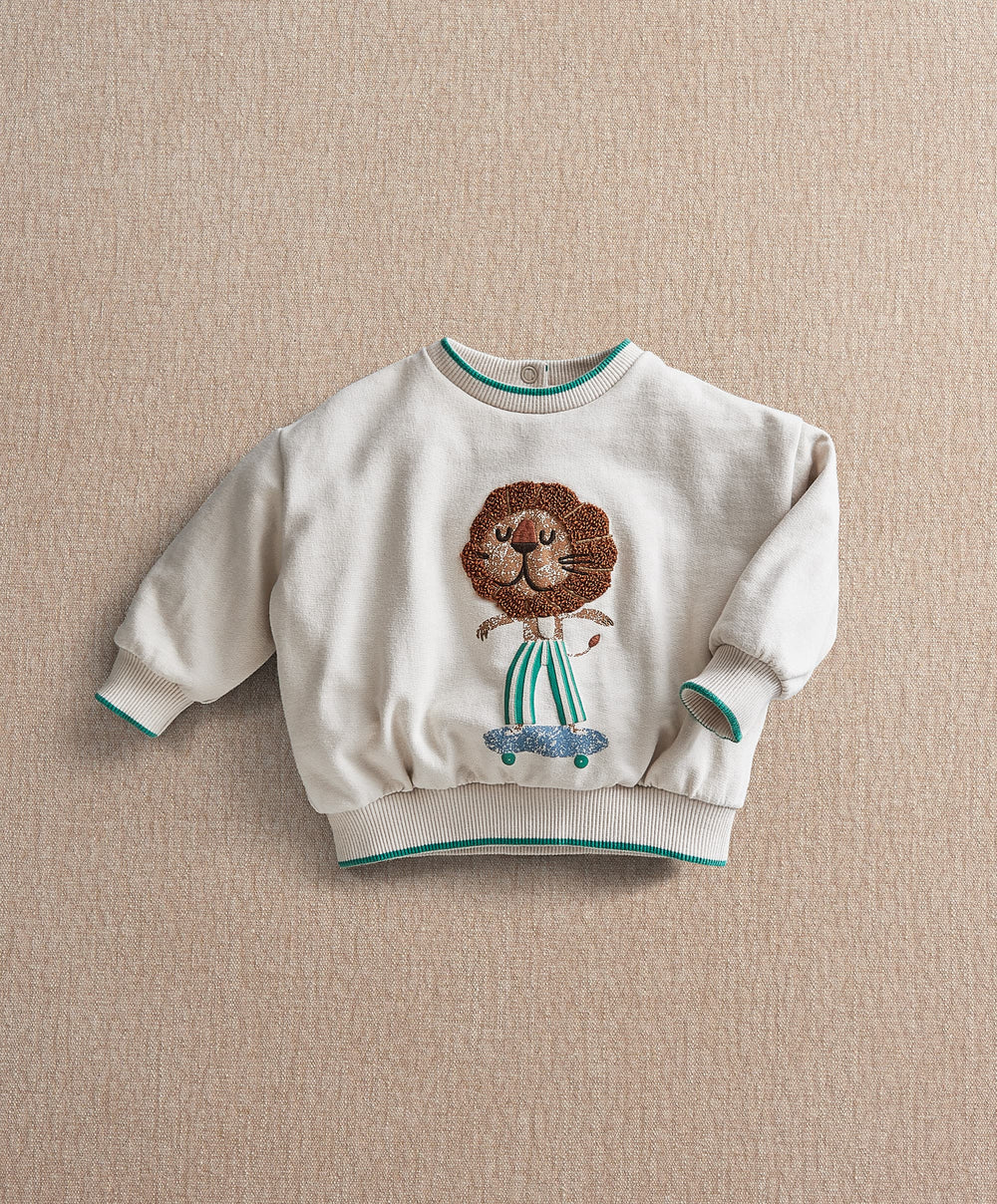 Mamas &amp; Papas Jumpers &amp; Knitwear Lion Boucle Sweatshirt