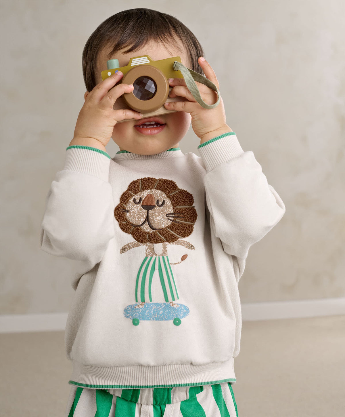 Mamas & Papas Jumpers & Knitwear Lion Boucle Sweatshirt