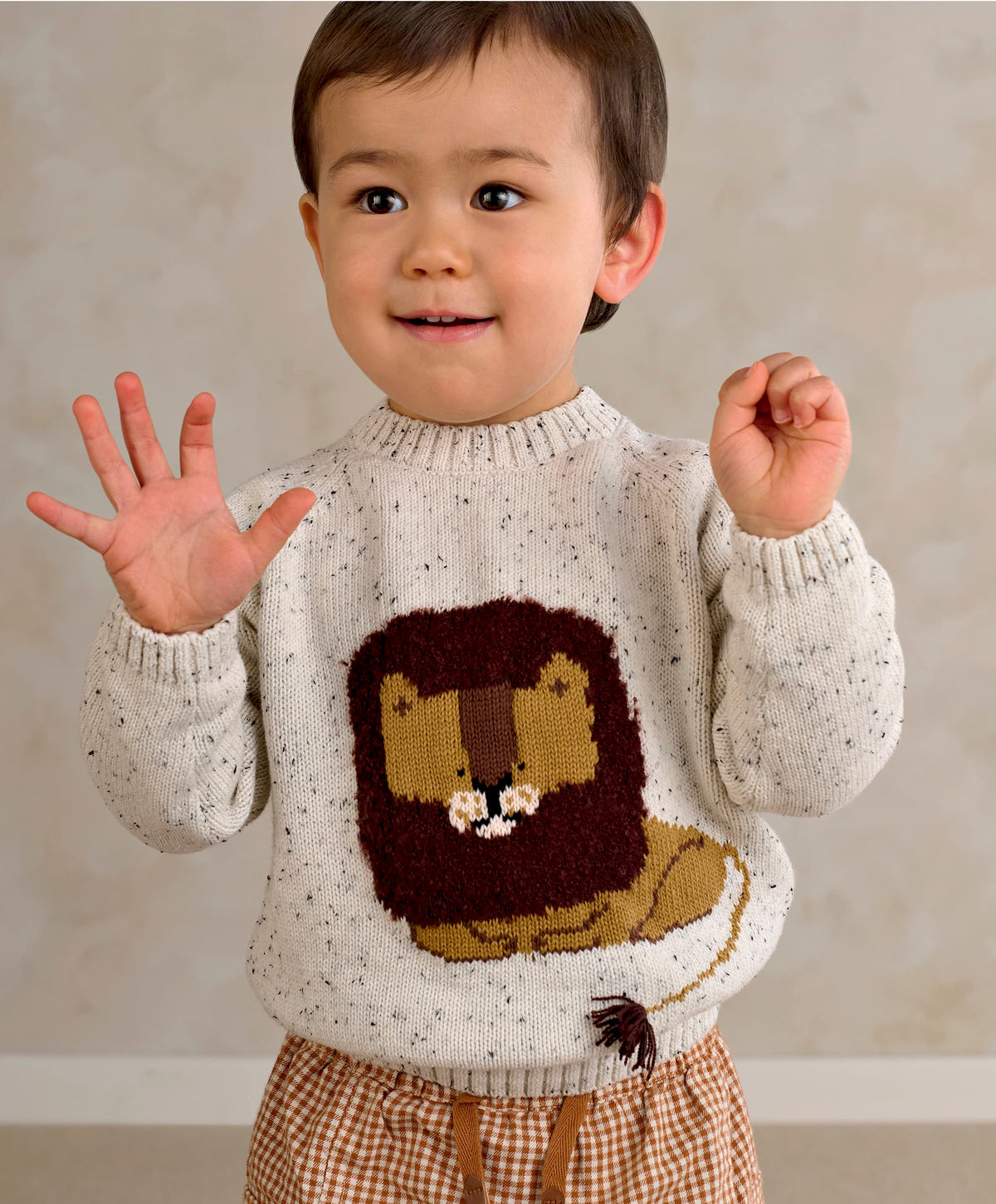 Mamas & Papas Jumpers & Knitwear Lion Knitted Jumper