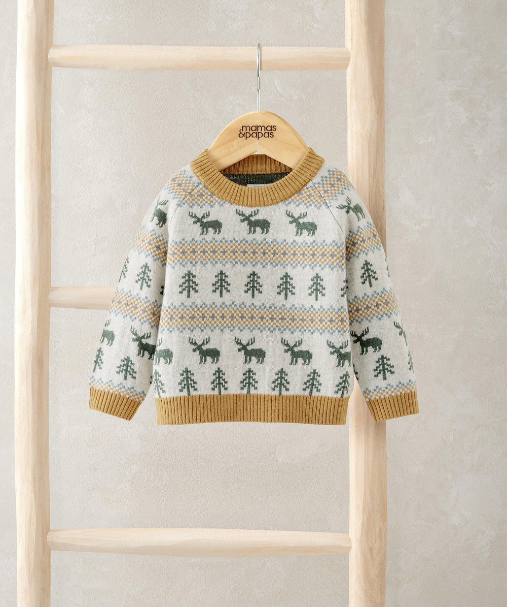 Mamas &amp; Papas Jumpers &amp; Knitwear Moose Knitted Jumper