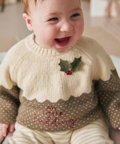 Mamas & Papas Jumpers & Knitwear My Little Pudding Christmas Jumper