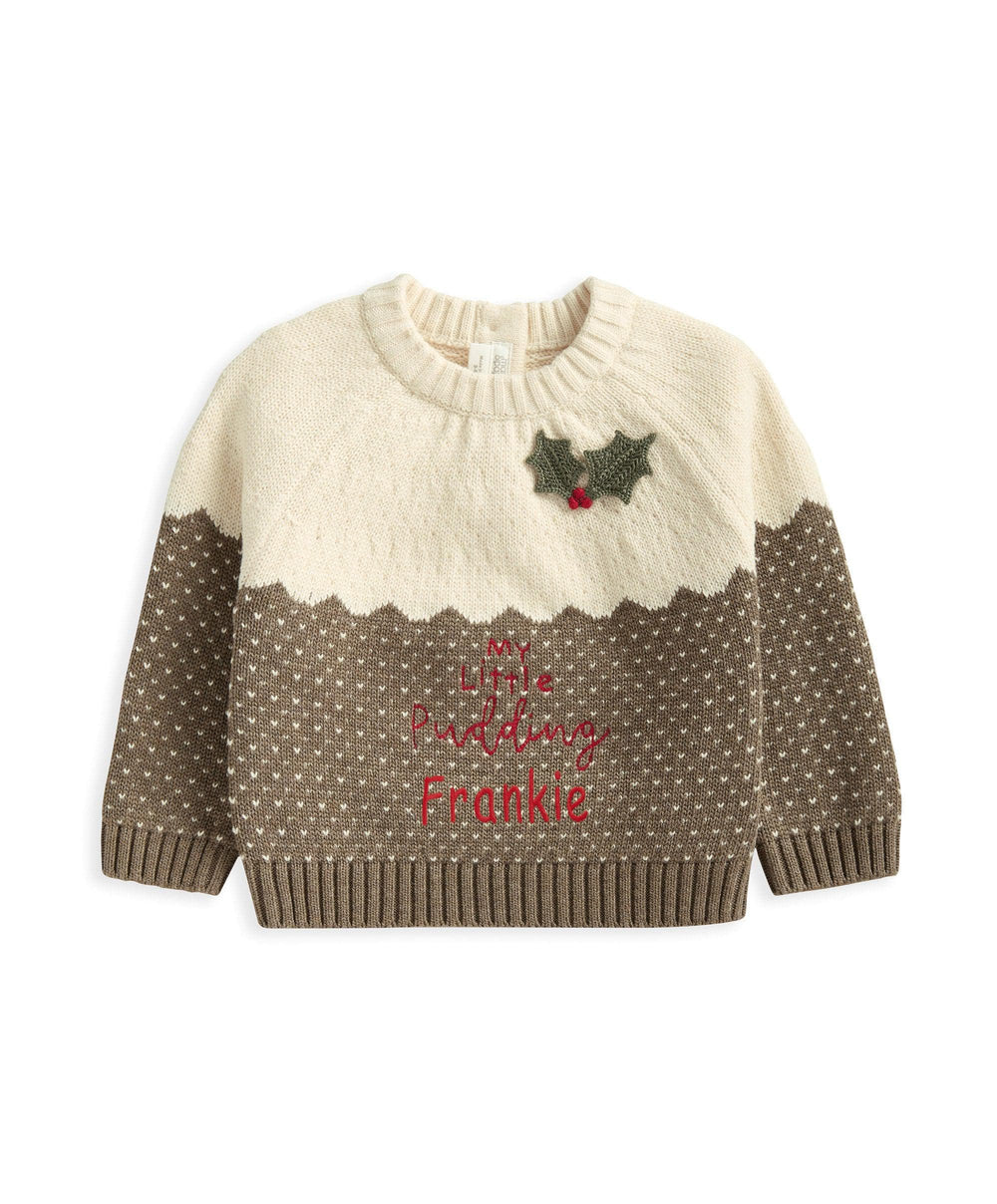 Mamas &amp; Papas Jumpers &amp; Knitwear My Little Pudding Christmas Jumper