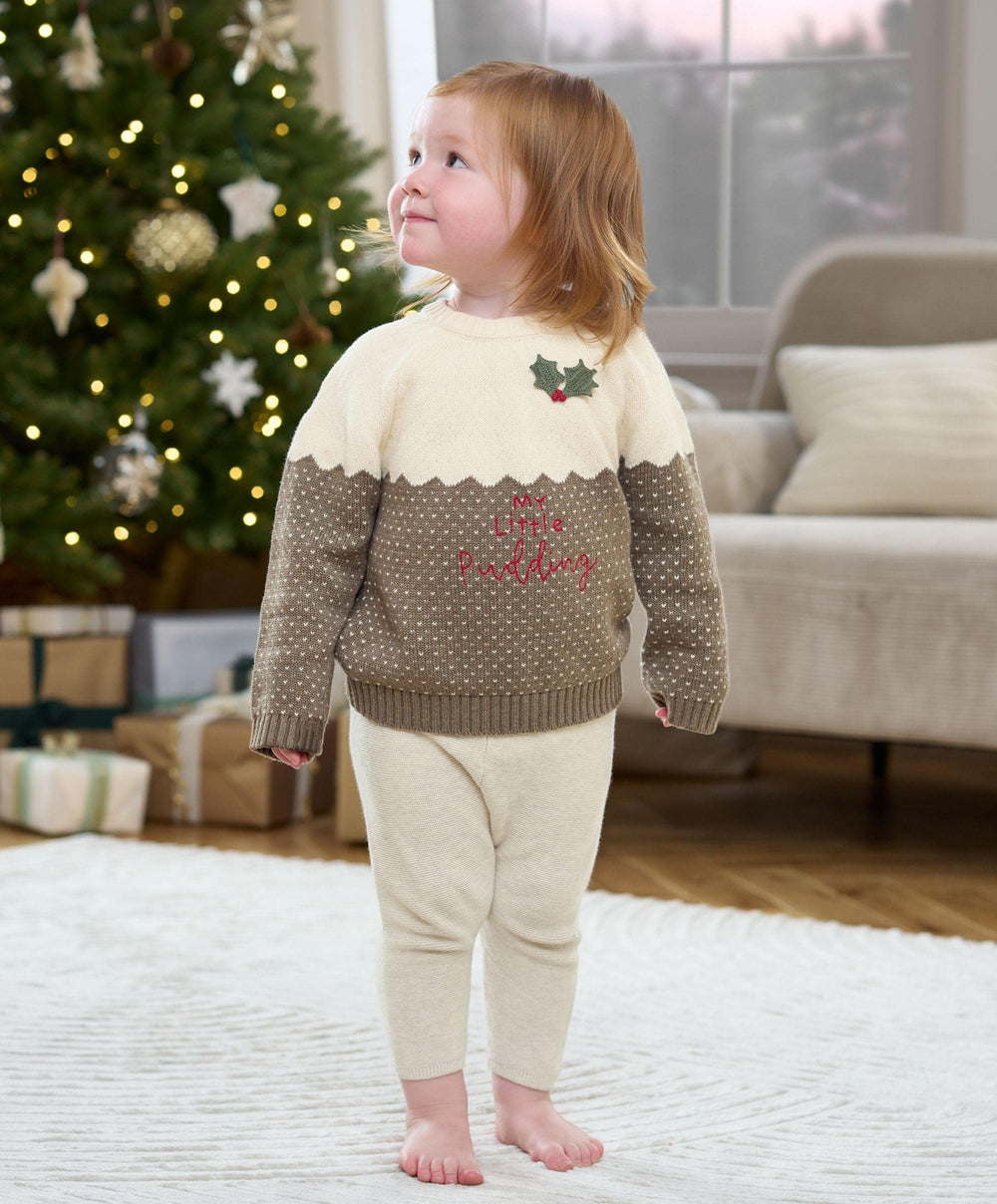 Mamas &amp; Papas Jumpers &amp; Knitwear My Little Pudding Christmas Jumper