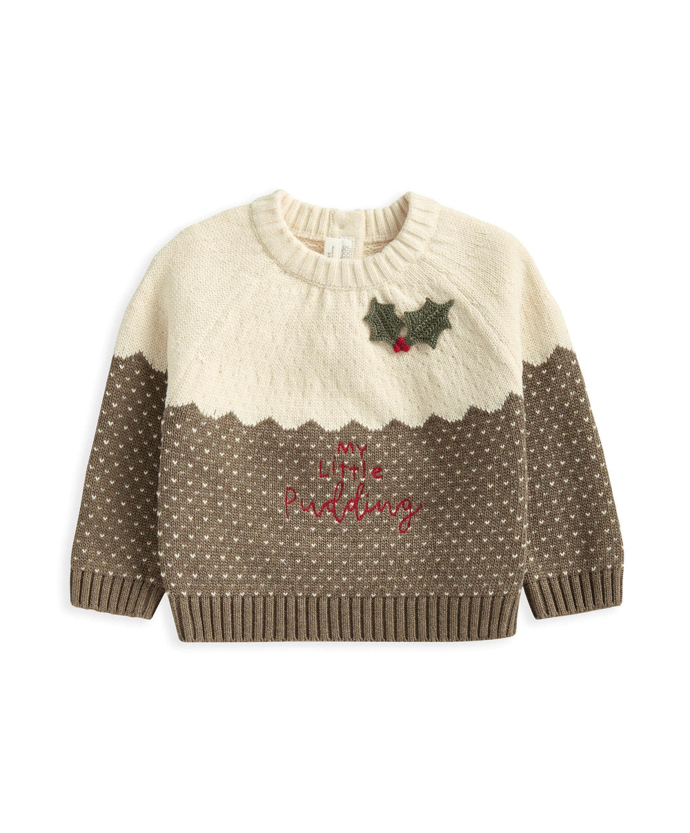 Mamas &amp; Papas Jumpers &amp; Knitwear My Little Pudding Christmas Jumper