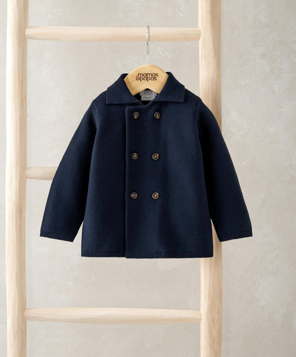 Mamas &amp; Papas Jumpers &amp; Knitwear Navy Collar Cardigan