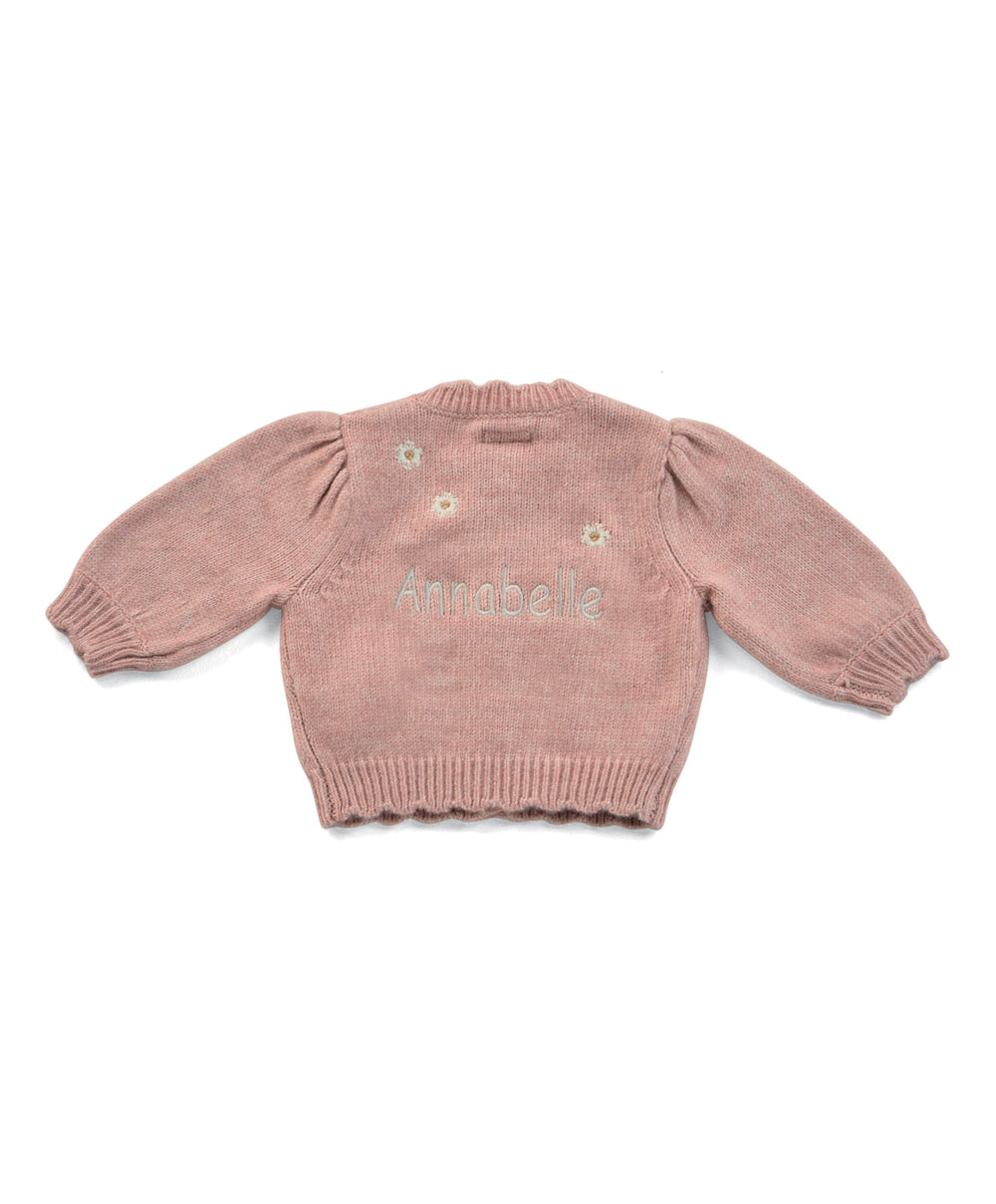 Mamas &amp; Papas Jumpers &amp; Knitwear Pink Daisy Cardigan