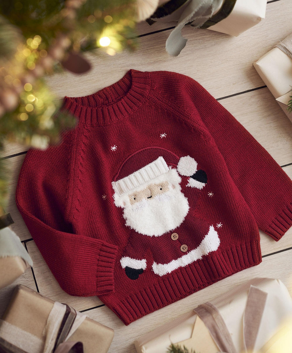 Mamas &amp; Papas Jumpers &amp; Knitwear Santa Christmas Jumper