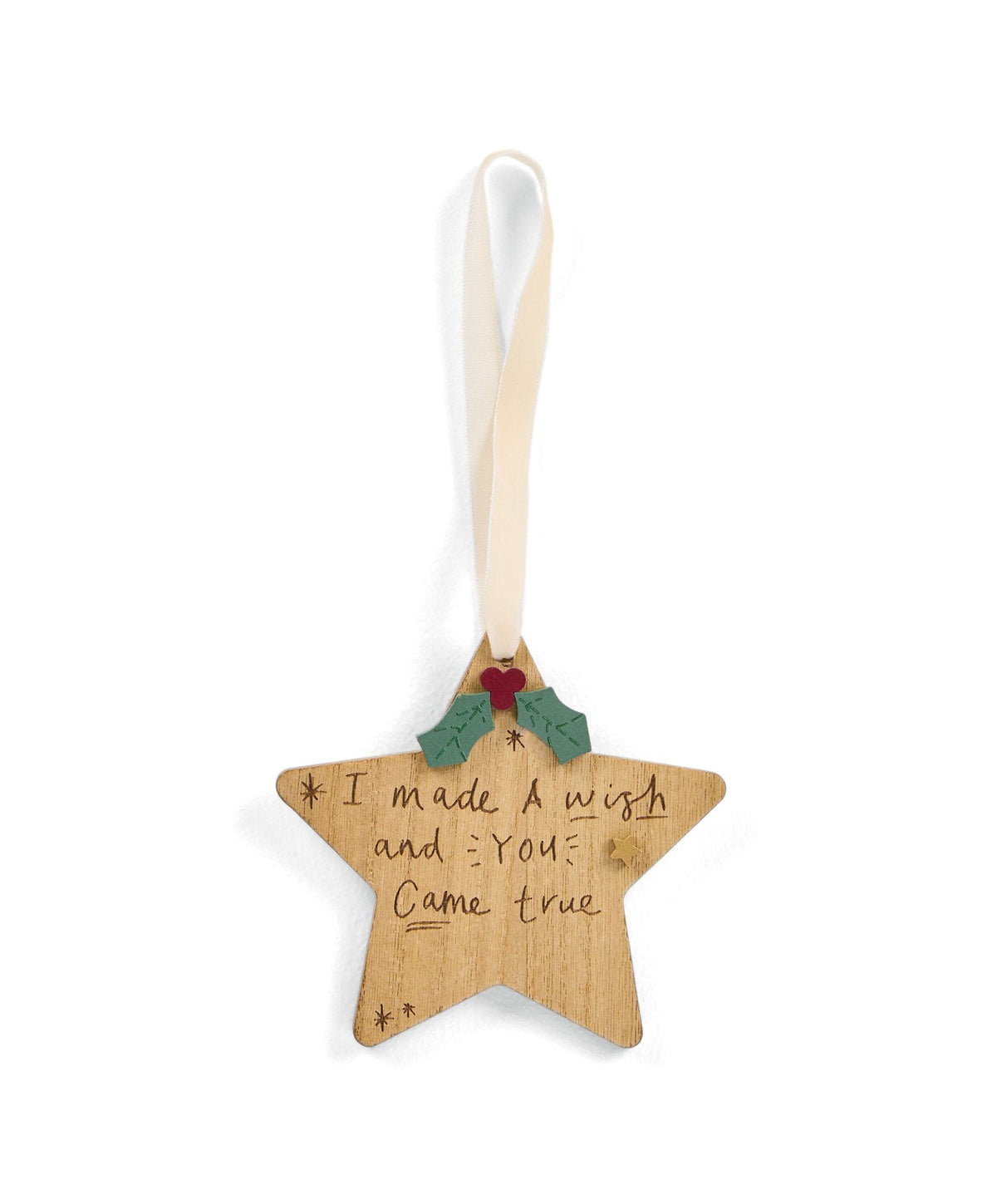 Mamas & Papas Keepsake Gifts Hanging Dec - Wish 2026  Engravable/Personalisable