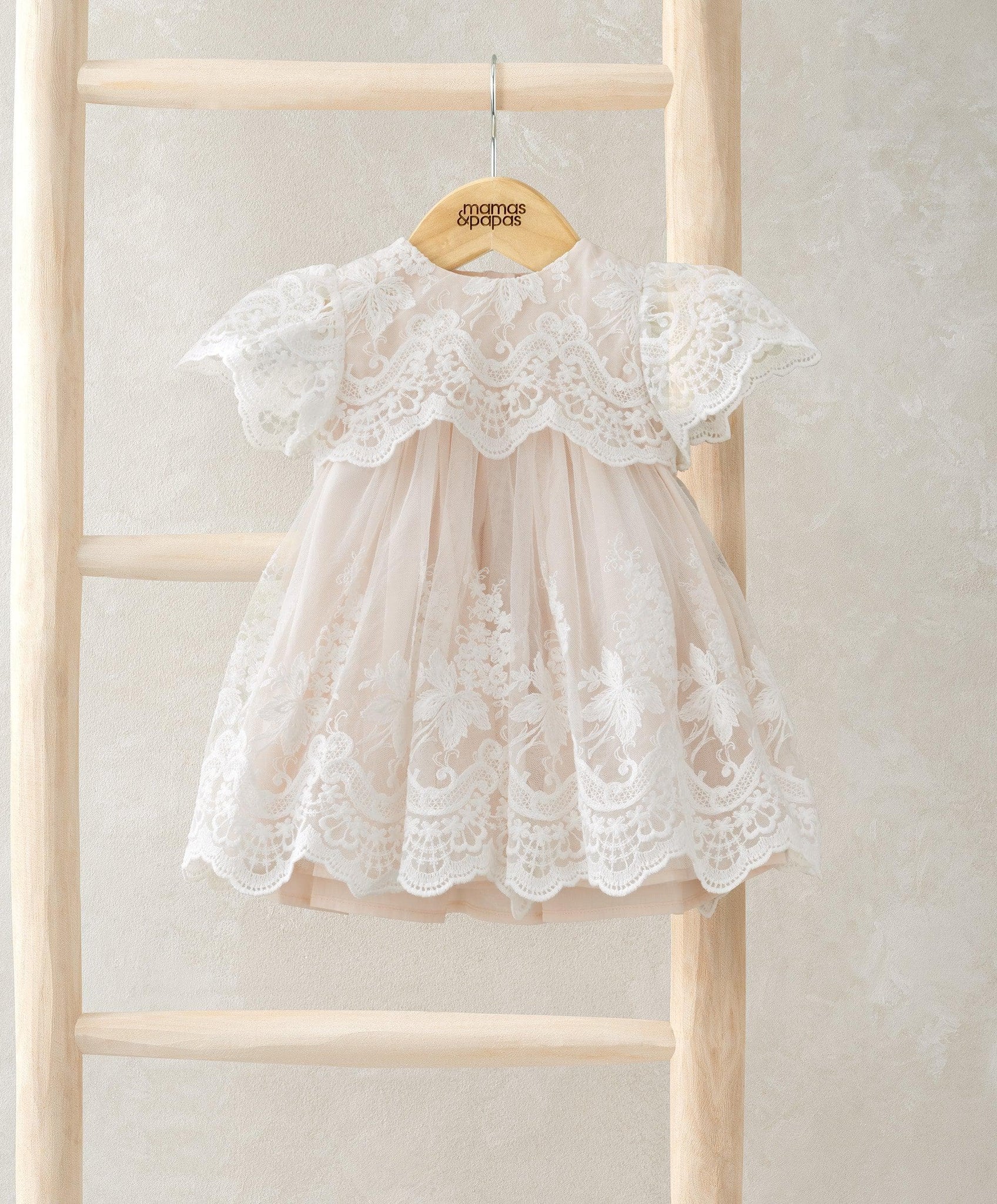 Lace Frill Sleeve Dress  Mamas & Papas UK