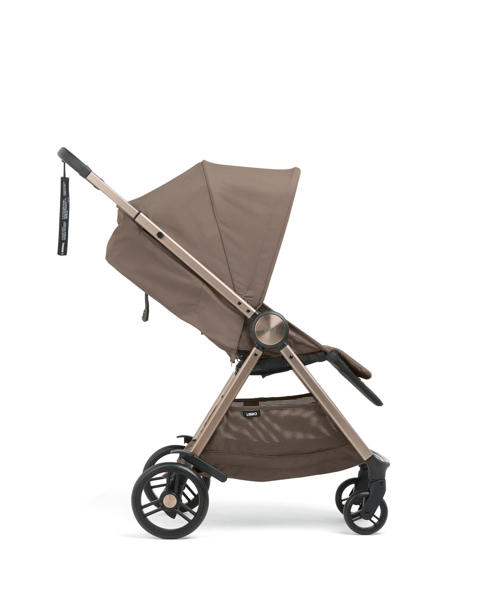 Libro Stroller Bundle with Quilted Memory Foam Liner (2 Piece)– Oyster/Graphite