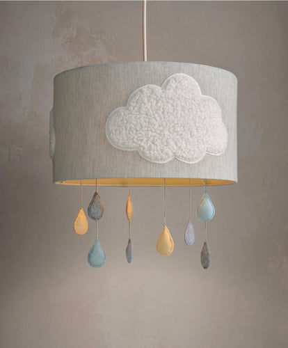 Mamas & Papas Lighting Dream Upon A Cloud Lampshade - Grey/White