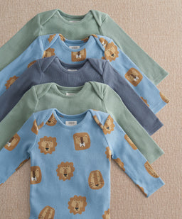 Mamas & Papas Lion Print Bodysuits (Pack of 5)