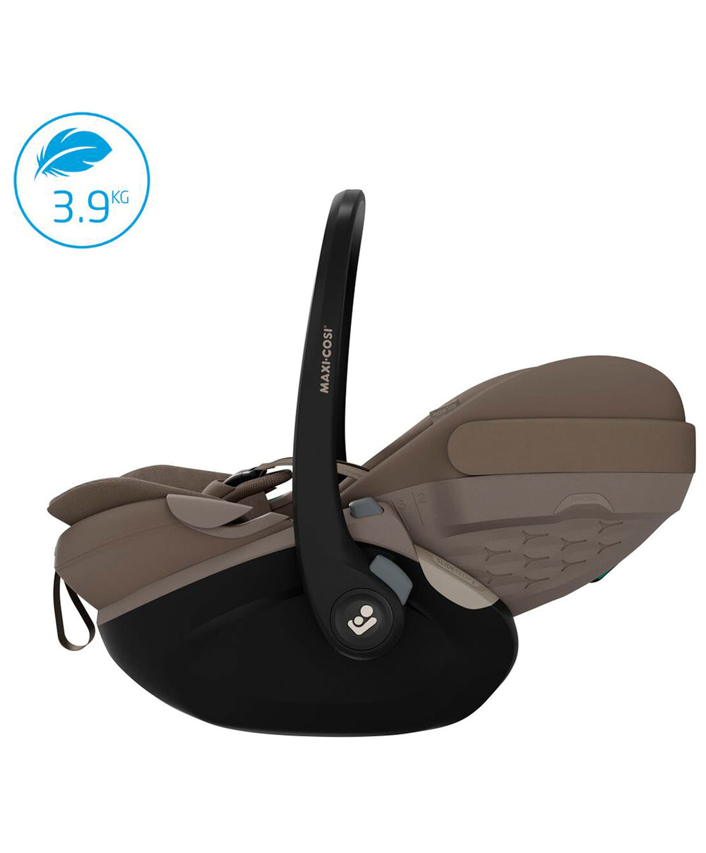 Mamas &amp; Papas Maxi-Cosi Pebble Slide Pro Car Seat &amp; FamilyFix Slide Pro Base -  Oak Truffle