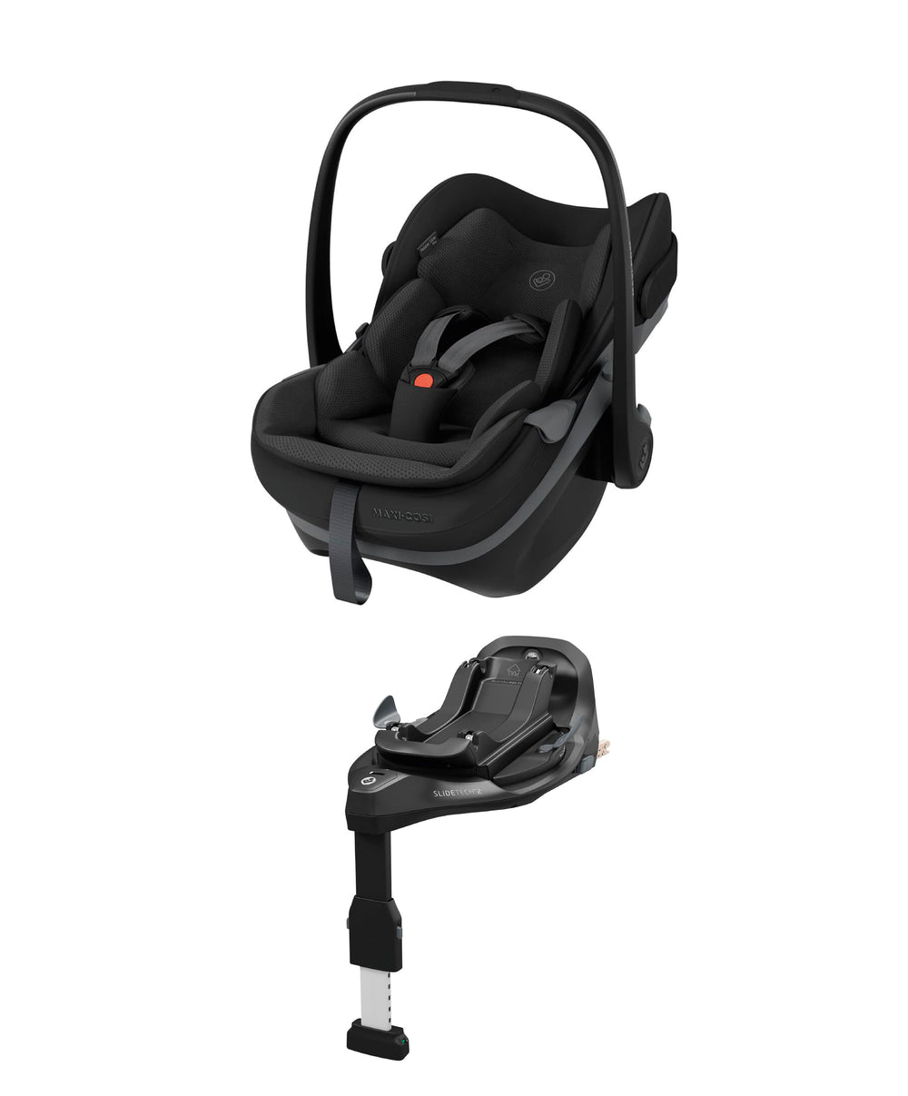 Mamas &amp; Papas Maxi-Cosi Pebble Slide Pro Car Seat &amp; FamilyFix Slide Pro Base -  Onyx Black