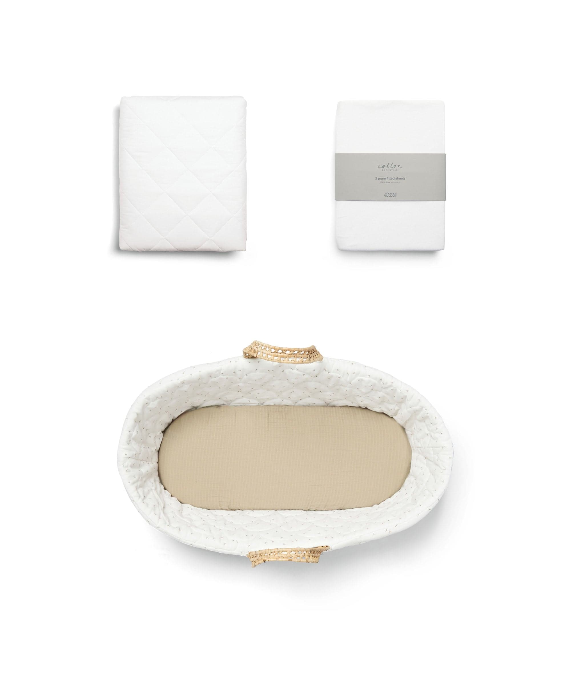 Fitted Sheets Moses Basket Sheets Mamas And Papas Moses Basket