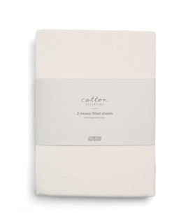 Mamas & Papas Moses Basket Sheets Moses Basket Fitted Sheets (2 pack) - Cream