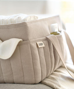 Mamas & Papas Nappy Caddy - Cashmere Waffle