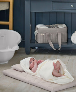 Mamas & Papas Nappy Caddy - Soft Grey Waffle