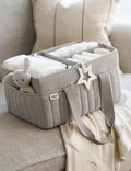 Nappy Caddy - Soft Grey Waffle