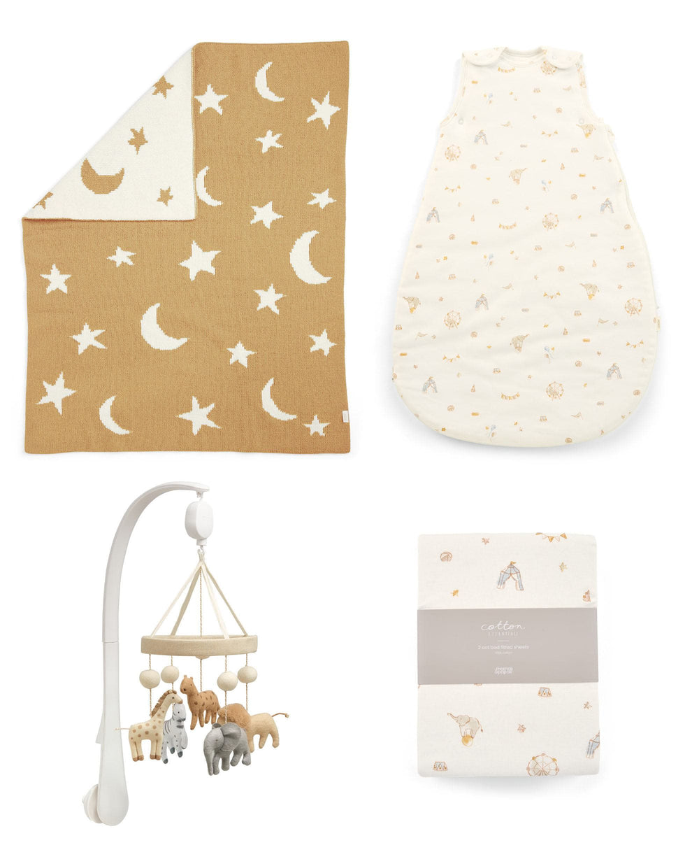 Mamas &amp; Papas Nursery Bundle Nursery Bundle with Dreampod Sleep Bag &amp; Cot Mobile (4 Piece) - Magic