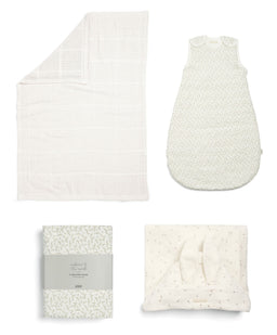 Mamas & Papas Nursery Bundle With Dreampod Sleep Bag & Hooded Towel (4 Piece) - Seedling