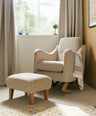 Mamas & Papas Nursing Chair Sets Bowdon Nursing Chair & Footstool Set - Almond Sherpa